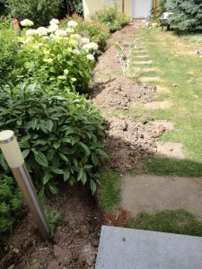 Installation einer Bewaesserungsanlage